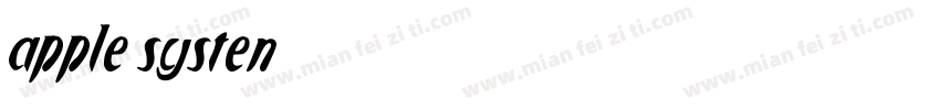 apple systen字体转换